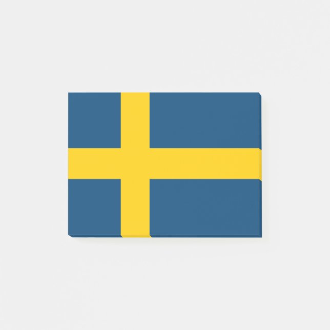 Flagga Sverige Post-it Block (Framsida)