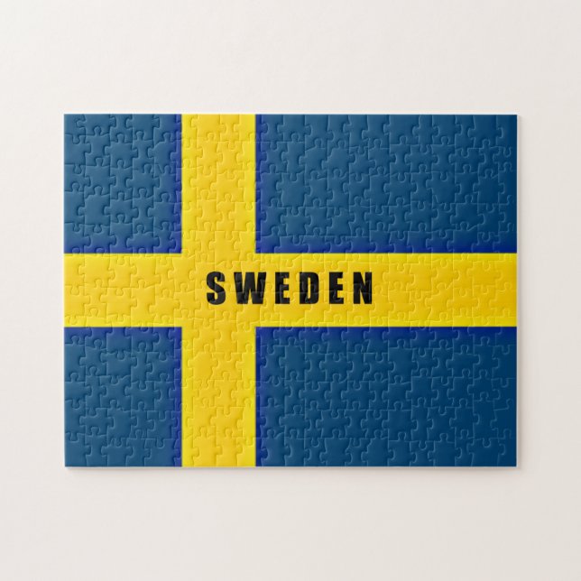 Flagga Sverige Pussel (Horisontell)