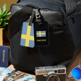 Flagga Sverige Resväskemärke Bagagebricka