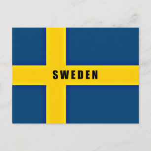 Flagga Sverige Vykort
