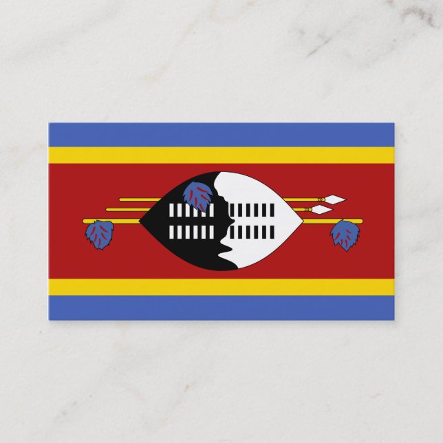 Flagga Swaziland-Affärskorten Visitkort (Framsida)