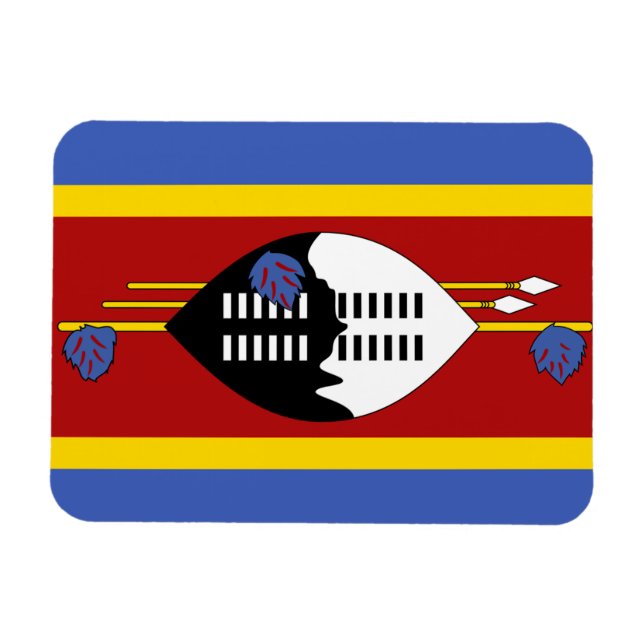 Flagga Swaziland Magnet (Horisontell)