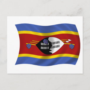 Flagga Swaziland Vykort