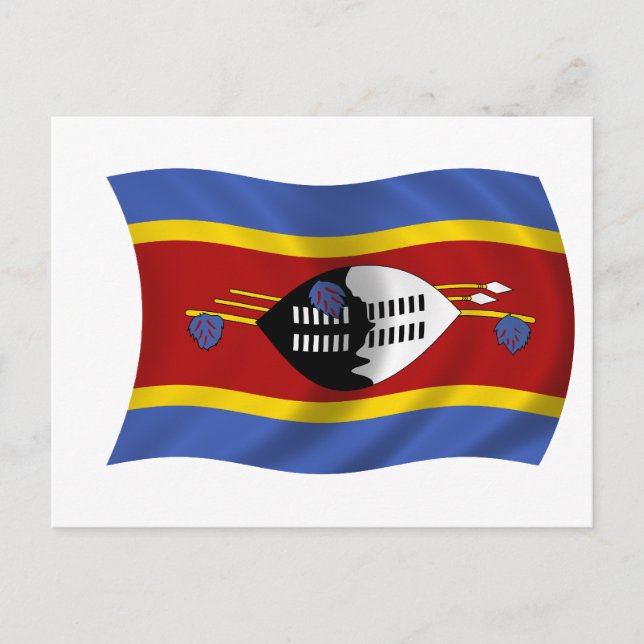 Flagga Swaziland Vykort (Framsida)