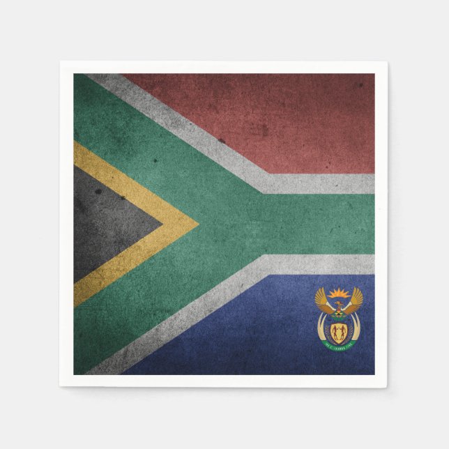Flagga syd-Afrika Pappersservett (Framsidan)