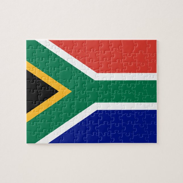 flagga syd-afrika pussel (Horisontell)