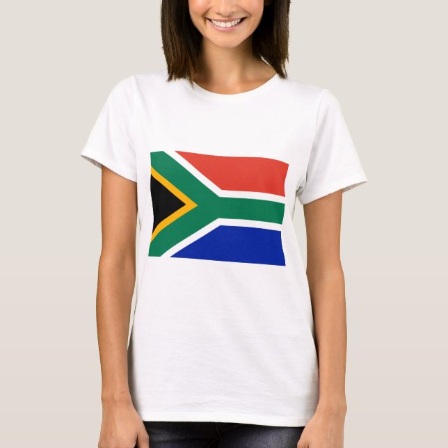 flagga syd-afrika tee shirt (Framsida)