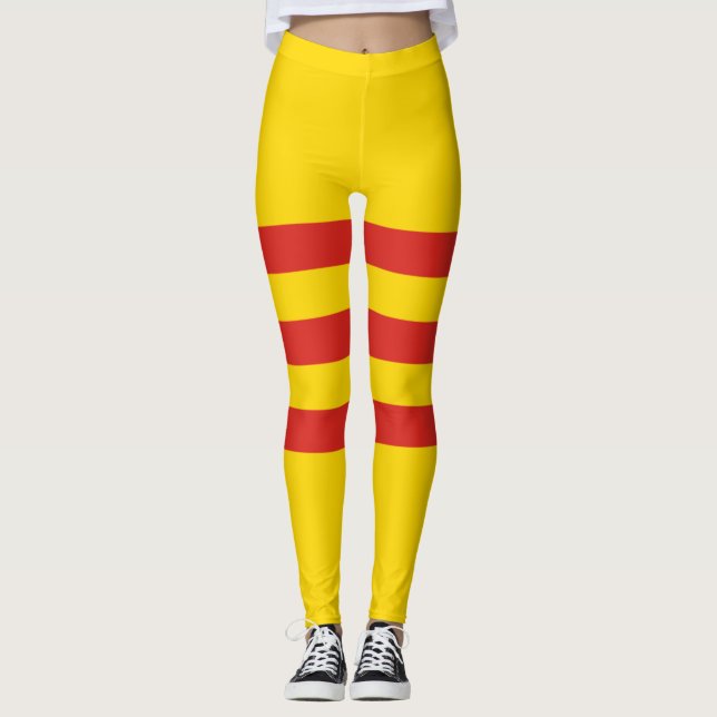 Flagga Sydvietnamesiska Vietnam Leggings (Framsida)