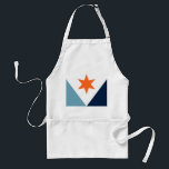Flagga Syracuse, New York Förkläde<br><div class="desc">Apron med flagga Syracuse,  New York. En blå,  vit och gult flagga</div>
