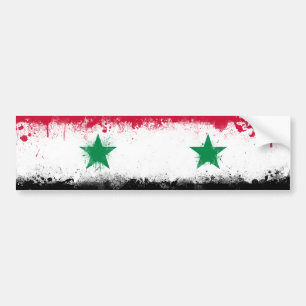 Flagga Syrien Bildekal