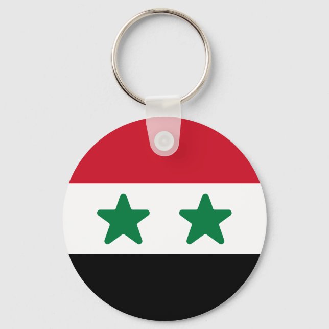 Flagga Syrien Nyckelring (Framsida)