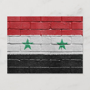 Flagga Syrien Vykort