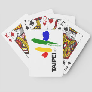 Flagga Taipei City (Taiwan) Casinokort