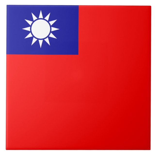 Flagga Taiwan Kakelplatta (Framsidan)