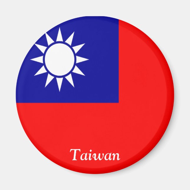 Flagga Taiwan Magnet (Framsidan)