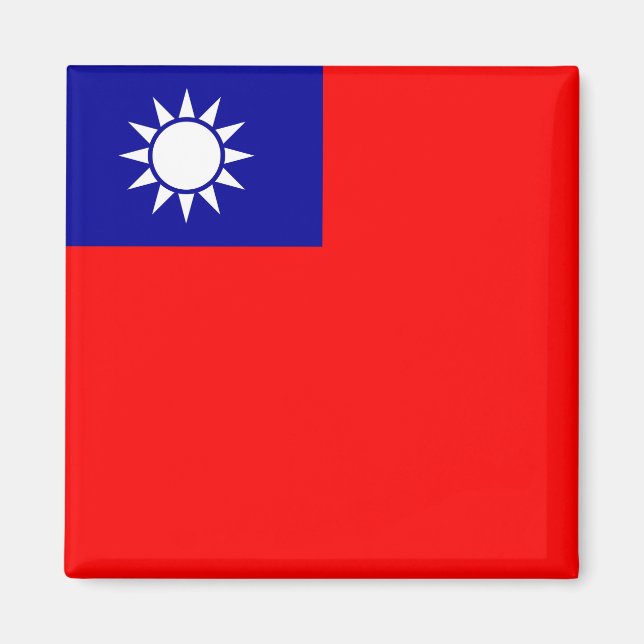 Flagga Taiwan Magnet (Framsidan)