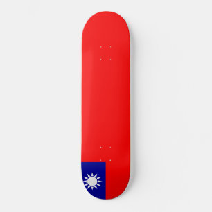 Flagga Taiwan Mini Skateboard Bräda 18,5 Cm