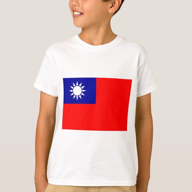 Flagga Taiwan T Shirt (Framsida)