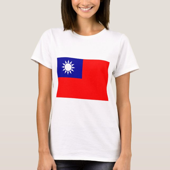Flagga Taiwan T Shirt (Framsida)