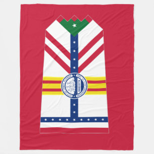 Flagga Tampa, Florida Fleece Blanket