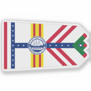 Flagga Tampa, Florida Klistermärken