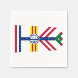 Flagga Tampa, Florida Papper Napkins Pappersservett