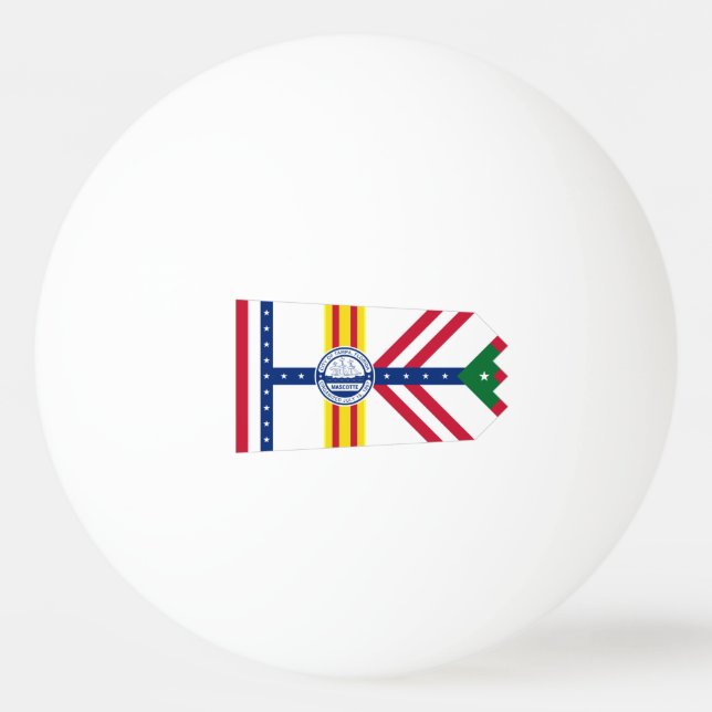 Flagga Tampa, Florida Ping Pong Boll (Framsidan)
