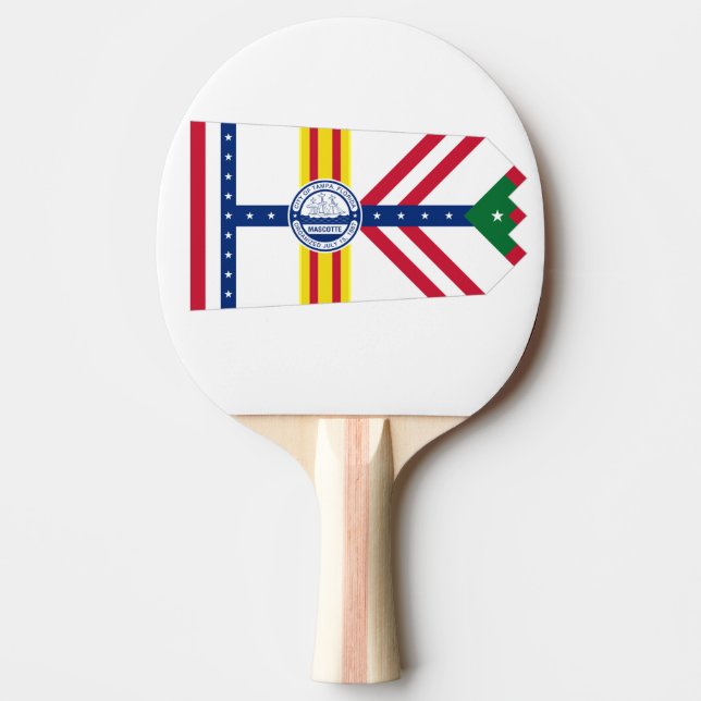 Flagga Tampa, Florida Ping-Pong Paddle Pingisracket (Framsidan)