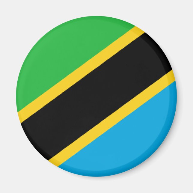 Flagga Tanzania Magnet (Framsidan)