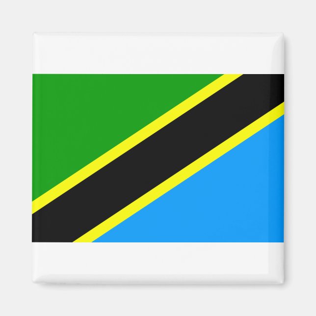 Flagga Tanzania Magnet (Framsidan)