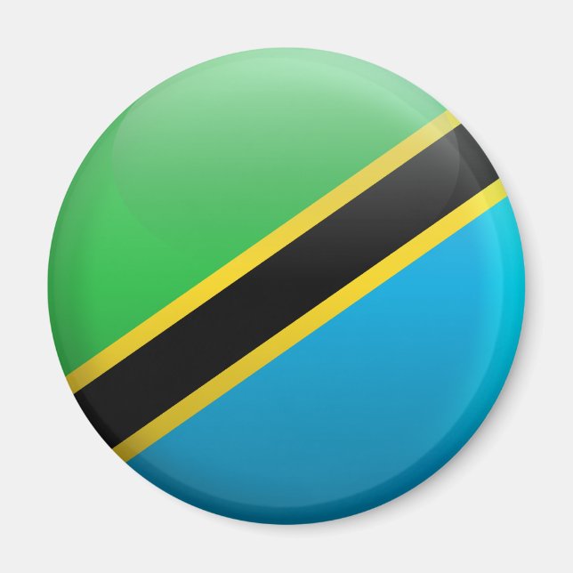 Flagga Tanzania Magnet (Framsidan)
