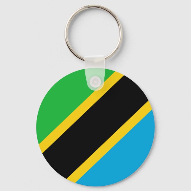 Flagga Tanzania Nyckelring (Framsida)