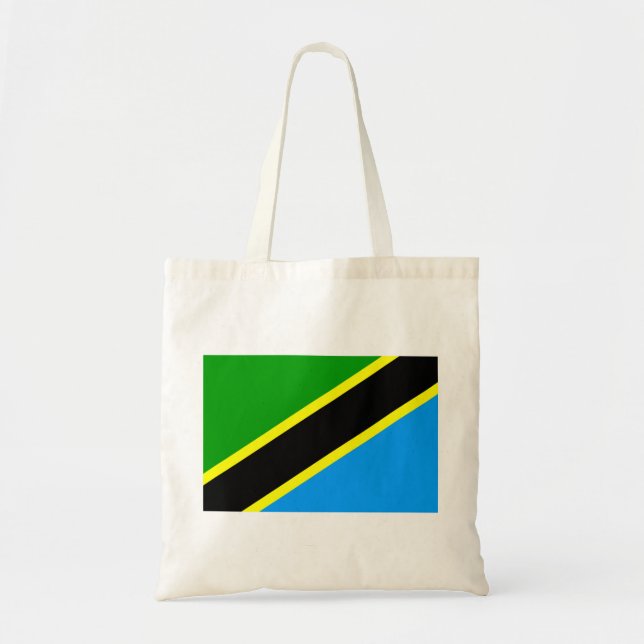 Flagga Tanzania Tygkasse (Framsidan)