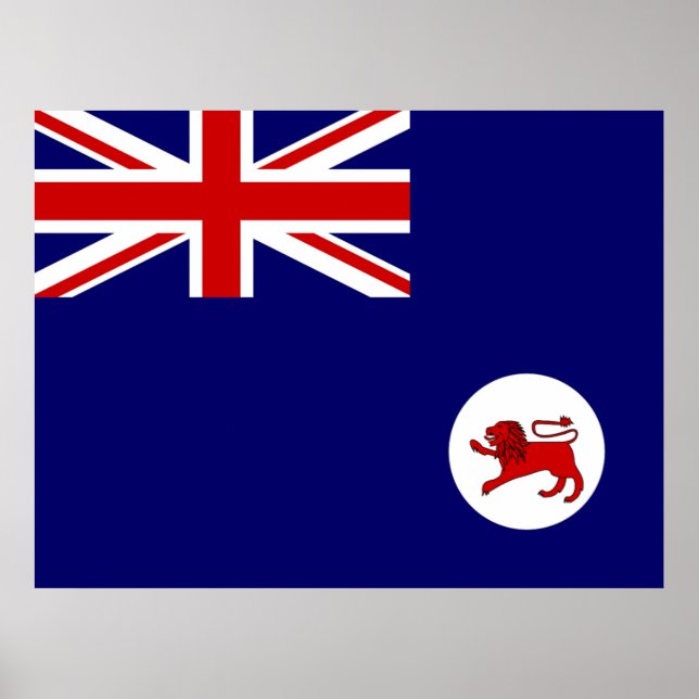 Flagga Tasmania Poster (Framsidan)