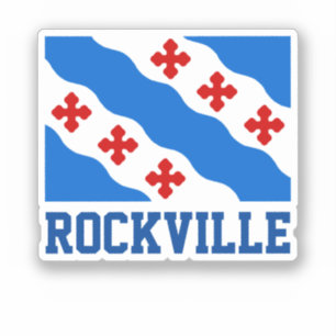Flagga/tätning i Rockville, MD Klistermärken