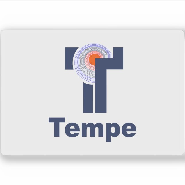 Flagga Tempe, Arizona Klistermärken (Framsida)