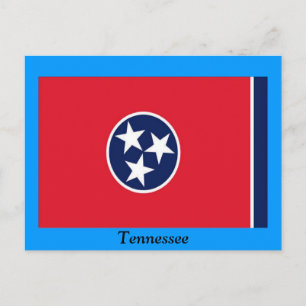 Flagga Tennessee Vykort