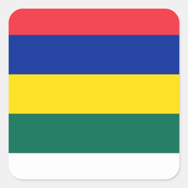 Flagga Terschelling Fyrkantigt Klistermärke (Framsida)