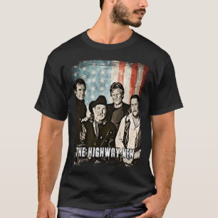 Flagga The Highwaymen Band 35 Years AniÅrsdag Gift T Shirt