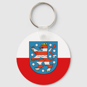 Flagga Thüringen Keychain Nyckelring