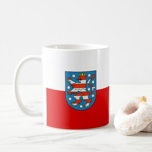 Flagga Thuringia Coffee Mugg (Med munk)