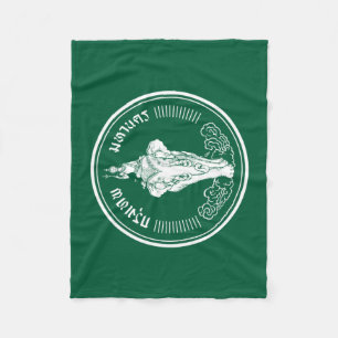 Flagga till Bangkok, Thailand Fleece Blanket
