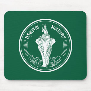 Flagga till Bangkok, Thailand Mouse Pad Musmatta