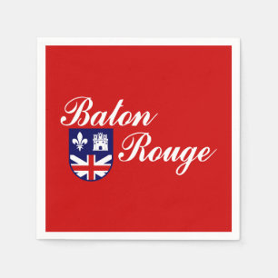 Flagga till Baton Rouge, Louisiana Napkins Pappersservett