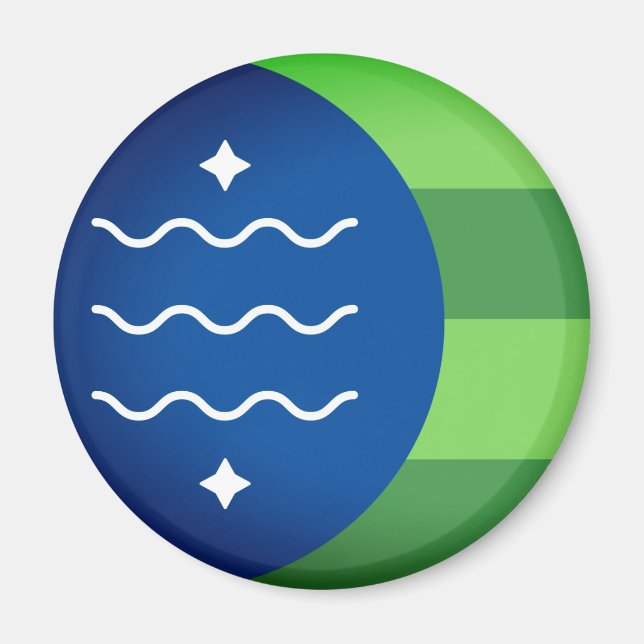 Flagga till Bellingham, Washington Magnet (Framsidan)