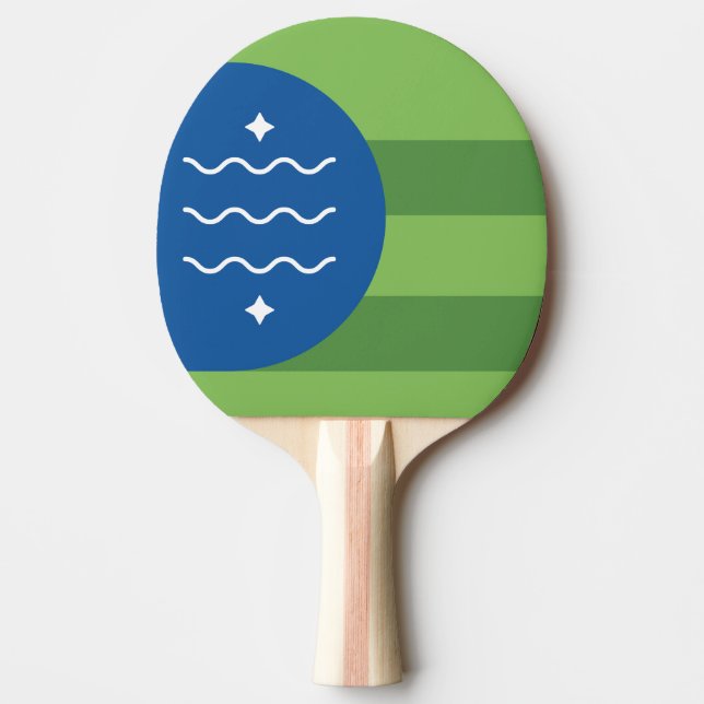 Flagga till Bellingham, Washington Pingisracket (Framsidan)