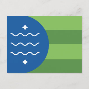 Flagga till Bellingham, Washington Postcard Vykort