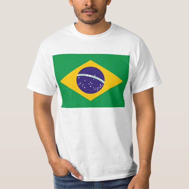 Flagga till Brasilien T Shirt (Framsida)