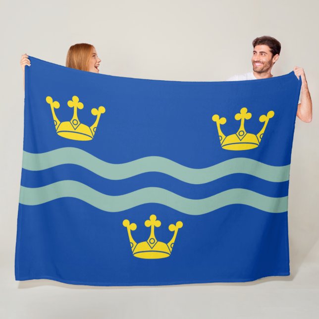 Flagga till Cambridgeshire (England, Förenade kung Fleecefilt (På plats)