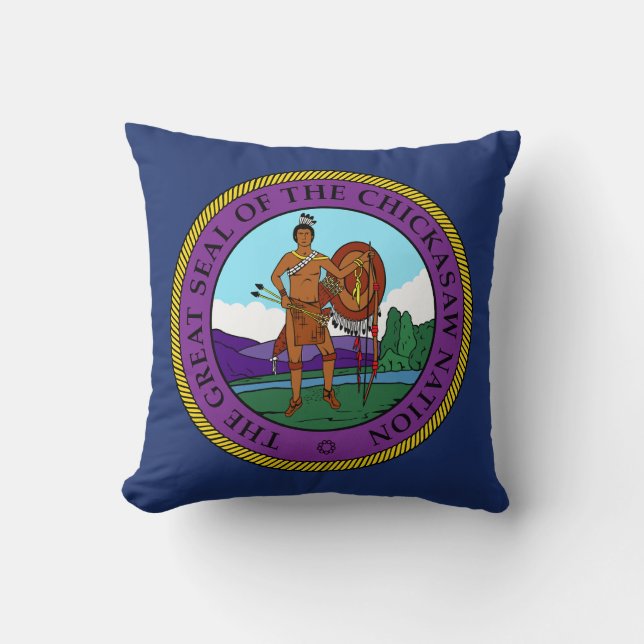Flagga till Chickasaw Nation Kudde (Framsida)